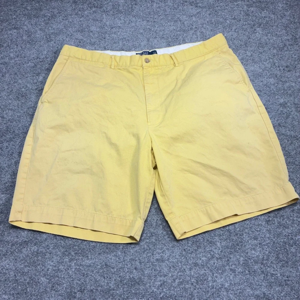 Polo Ralph Lauren Prospect‎ Short Mens 40 Yellow Classic Chino Shorts